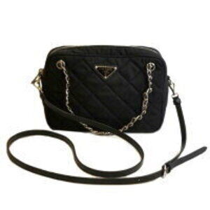 Prada Tessuto Impuntu quilted nylon shoulder bag chain handle